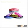 Colorful Debossed Silicone Bracelet