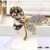 butterfly rhinestone cabochon car decoration