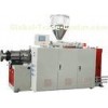 Industrial Conical Twin Screw Extruder for Extrusion PVC Pipe , Profile , Sheet and Granules