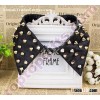 rivet collar necklace beaded neckline