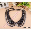 pearl collar necklace rhinestone beaded neckline