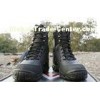 Leather Top Military Combat Boots With Anti-Skid Rubber Outsole