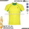 2014 newest men's running t-shirt fashion t shirt design with piping in front