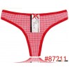 Checked print jeans g-string Komfortable Baumwolle Tanga cotton thong cotton t-back lady undergarmen