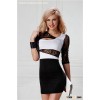 Vintage Slinky Lace Long Sleeve Pencil Dress By Eve's Night