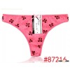 Sexy little thong floral print t-back lady panties sexy cotton g-string lady undergarment sexy linge