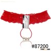 Crotchless lace thong with beads lace panties women underwear Sexy women gstring women panties hot l