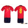 2012-2013 Spain #8 Xavi Red Jersey & Short