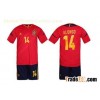 2012-2013 Spain #14 Alonso Red Jersey & Short