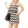 Fashion Black White Spaghetti Strap Mini Dresses For Juniors / Girls / Ladies