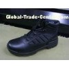 Outdoor Anti - Aging Military Tactical Boots / Mens Black Military Boots