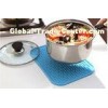 Eco - friendly Heat insulation silicone pot mat with Customized logo FDA & LFGB approved