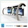 outdoor solar bus shelter with advertising