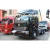 White Prime Mover And Trailer , Truck Prime Mover High Roof Prime Mover Trailer