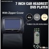 7" Best Bracket Car Headrest Mount DVD System with Zip