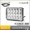 Wining Offroad High Low Beam 45w LED Headlight led driving light 7inch square 4x6 headlights