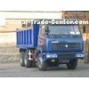 Long Cabin Heavy Duty Dump Truck For Stone Loading Low Oil Consumption