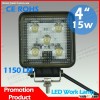 Good quality led 4x4 offroad for Mining Vehicles led work light 12v 15w driving lamp auto parts
