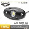 Wining IP68 Waterproof WINING Led Rock Light Kit 2.75Inch 9W Oval RGB Mini LED Rock Lights Led Tail