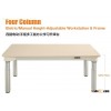 Sit To Stand Desk   Four Column Workstation And Frame