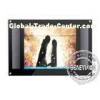 15 inch Wall Mount LCD Display metal with OSD German , Italian , Spanish