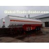 3 Axles 45000 liters 5 compartments diesel fuel tank trailer for oil transportation