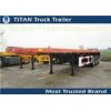 Tri - axle 40foot 45foot extendable Flatbed Semi Trailer for shipping container