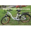 Folding Steel Saddle commuter electric bike , Shimano 7 - speed Tourney electric assist bicycle