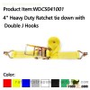 WDCS041001 4  20000lbs heavy duty ratchet straps