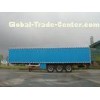 High Strength Steel 3 Tons Open top Van Semi Trailer For Sea Transport with SAF , KIC Axles