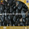 Natural pebbles polished black river rocks