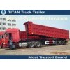 Carbon steel Hydraulic Dump truck trailer , Sand , Stone , Coal dump end trailer