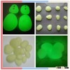 Shatter resistant glow in the dark pebble stone