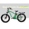 9 Speed 26" X 4.9 Tire Electric Beach Cruiser Bicycle With Rear Carrier Lights MTB Suspension Fo