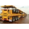 Factory dierct 3 Axle Flatbed Container Trailer for container transportation