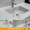 Newstar calacatta white marble look white artificial quartz stone