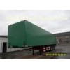 Three  Axle green color Dry Box Van Truck Cargo Box semi Trailer
