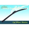 Noiseless Black Universal Car Wiper Blades for  U - Hook Vehicle Windscreen