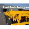 3 axle skeleton container transport trailer 40feet chassis or flatbed customized made in China