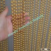 8mm Beads Gold Color Metal Ball Chain Curtains For Shop Malls
