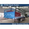 Flatbed semi trailer , tri - axle 40" flatbed truck trailers with front board