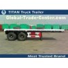 2 Axles 20 foot flatbed semi trailer , flatbed trailer truck equipment