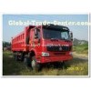 Drive model 8X4 SINOTRUK 336 hp tipper truck / dump truck with HYVA Hdraulic lifting system