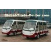 Fourteen Passengers 4.2 KW Electric Shuttle Bus , Trojan Battery Street Legal Electric Cart
