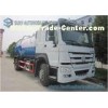 Large 12000L Q235 Vacuum Tank Truck , 6 Tyre Sinotruk HOWO Truck