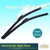 High Carbon Steel Universal Car Wiper Blades , U Hook Rubber Wiper Blades