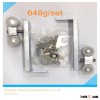 Sliding door hanger rollers for wooden door