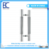 China supplier commercial 304 sus stainless steel glass door handle / H type double side glass door