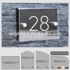 Personalized Modern House Number Door Sign Plaque Street Acrylic Aluminium