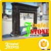 European style hand carving natural stone fireplace mantel